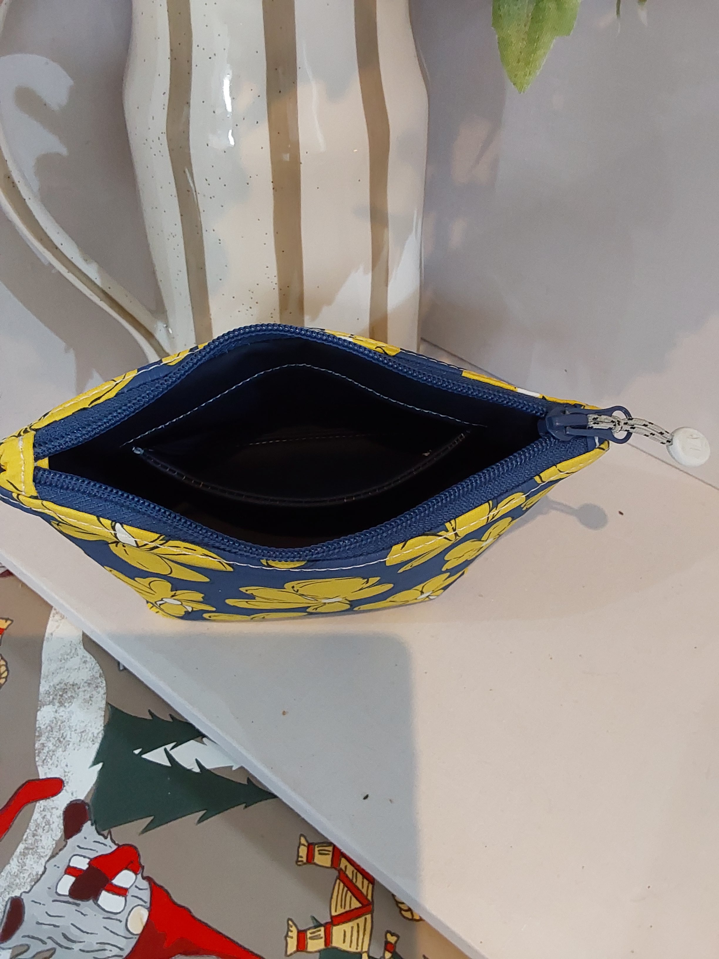 One-of-a-Kind Handmade Upcycled Makeup & Cosmetic Bag