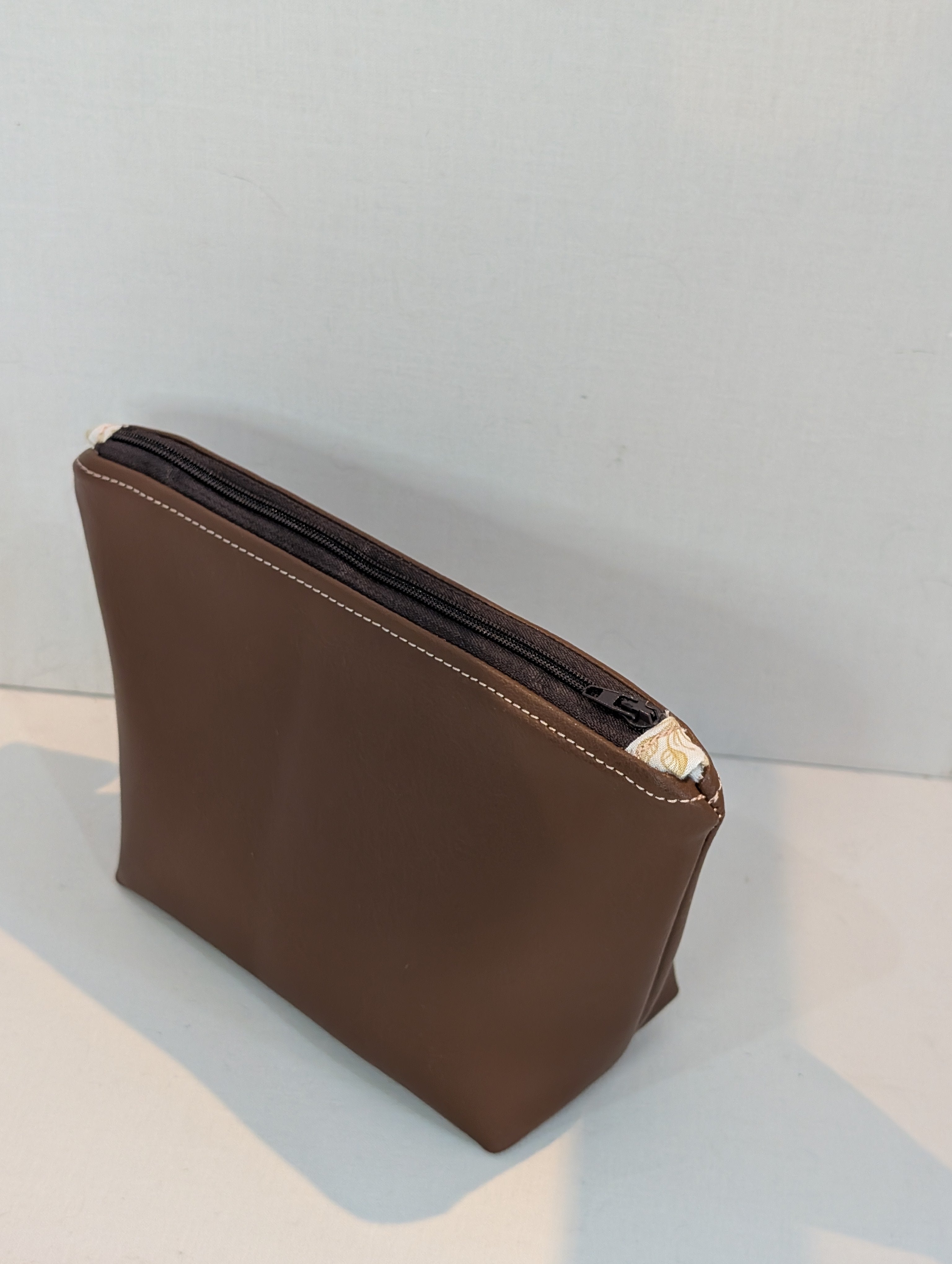 One-of-a-Kind Handmade Leatherette Makeup & Cosmetic Bag