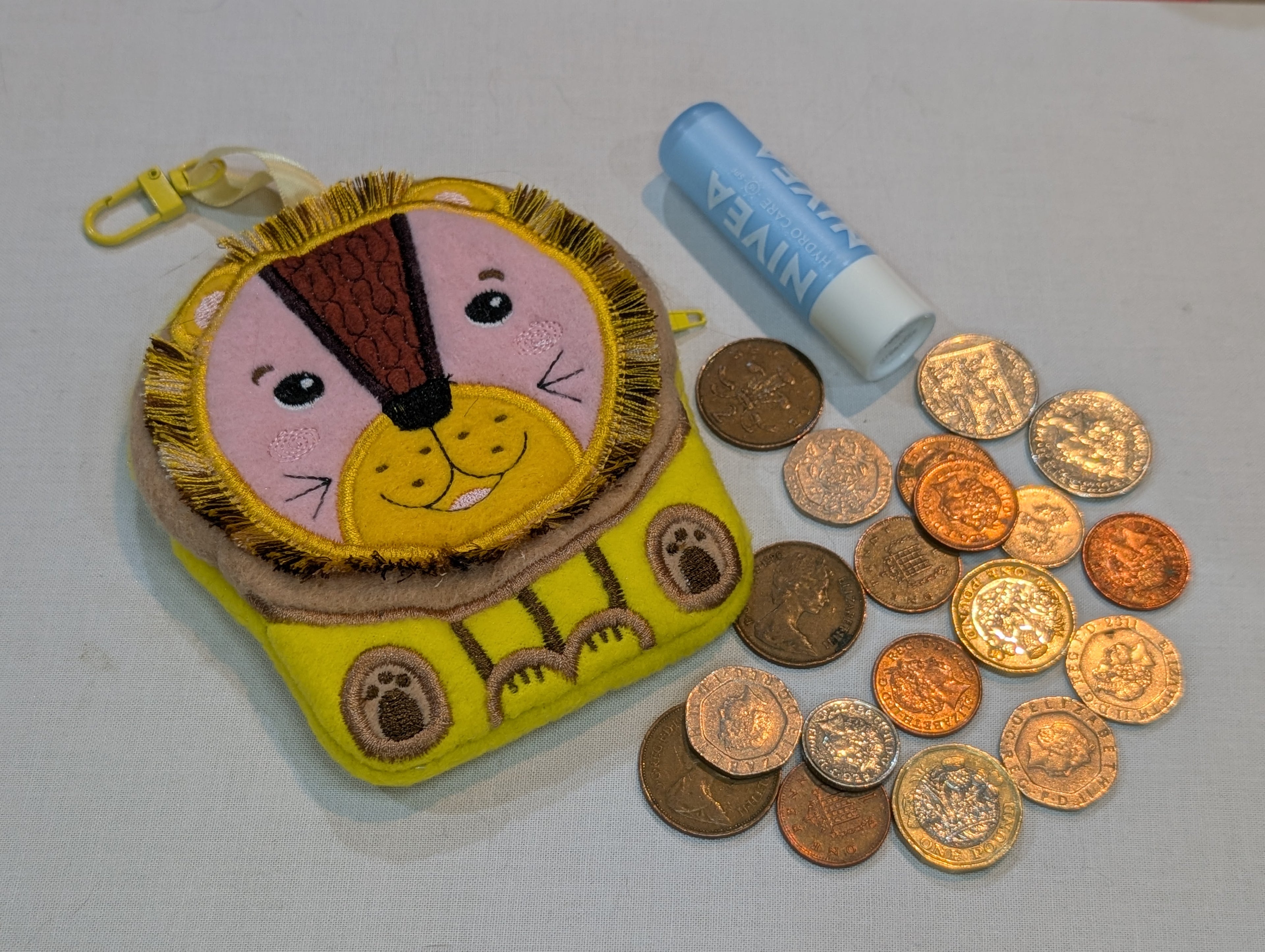 Cute Lion Zipper Purse