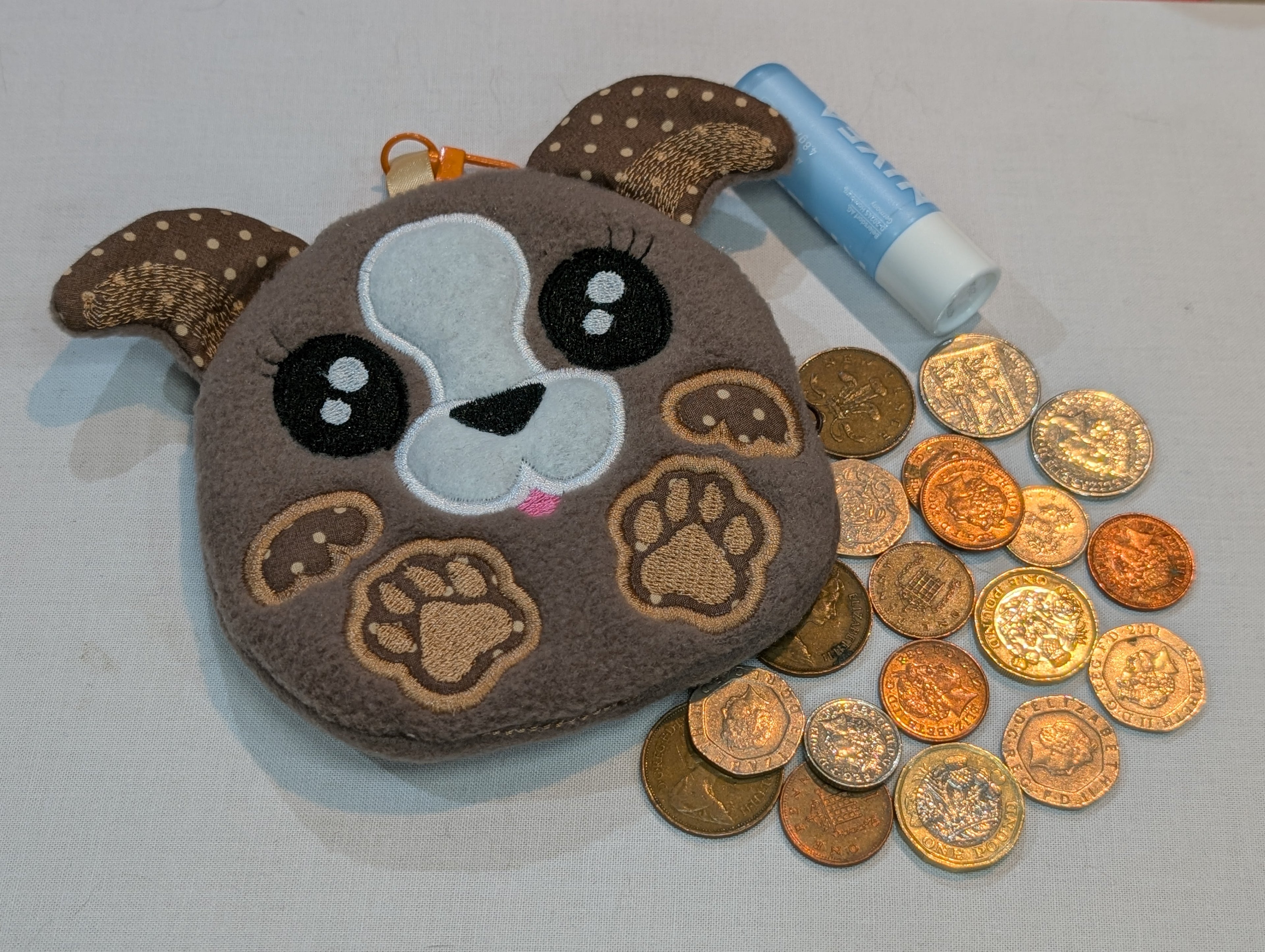 Adorable Puppy Zipper Purse