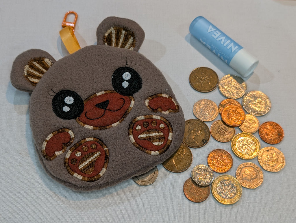 Cute Bear Zipper Purse