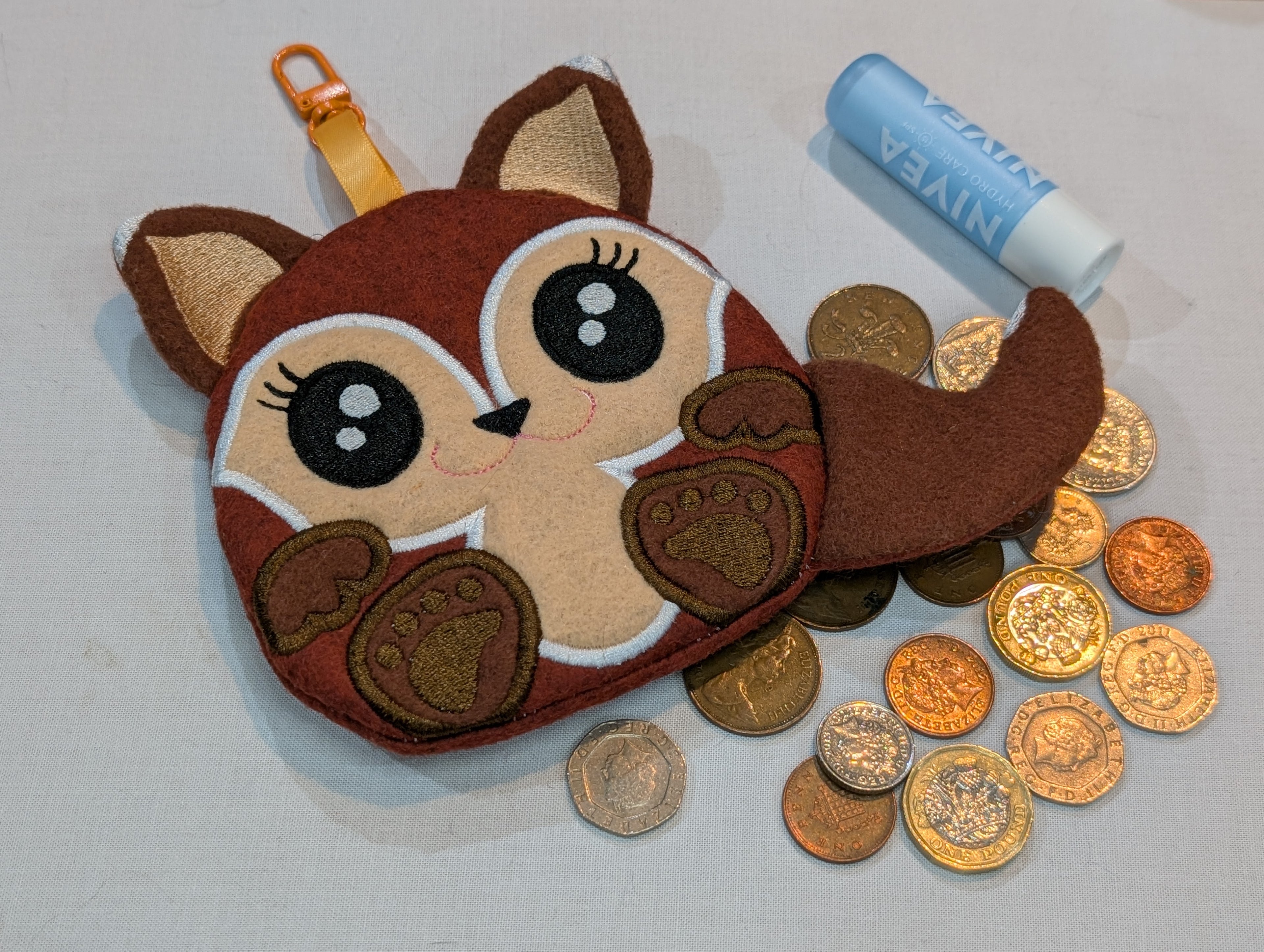Cute Fox Zipper Purse