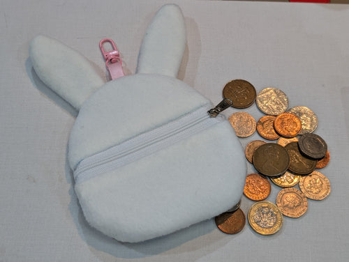 Beautiful Bunny Zipper Purse