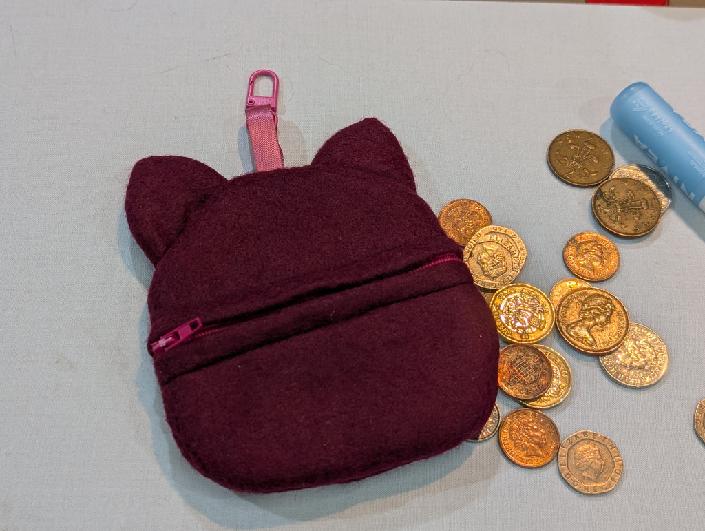 Cat Zipper Purse