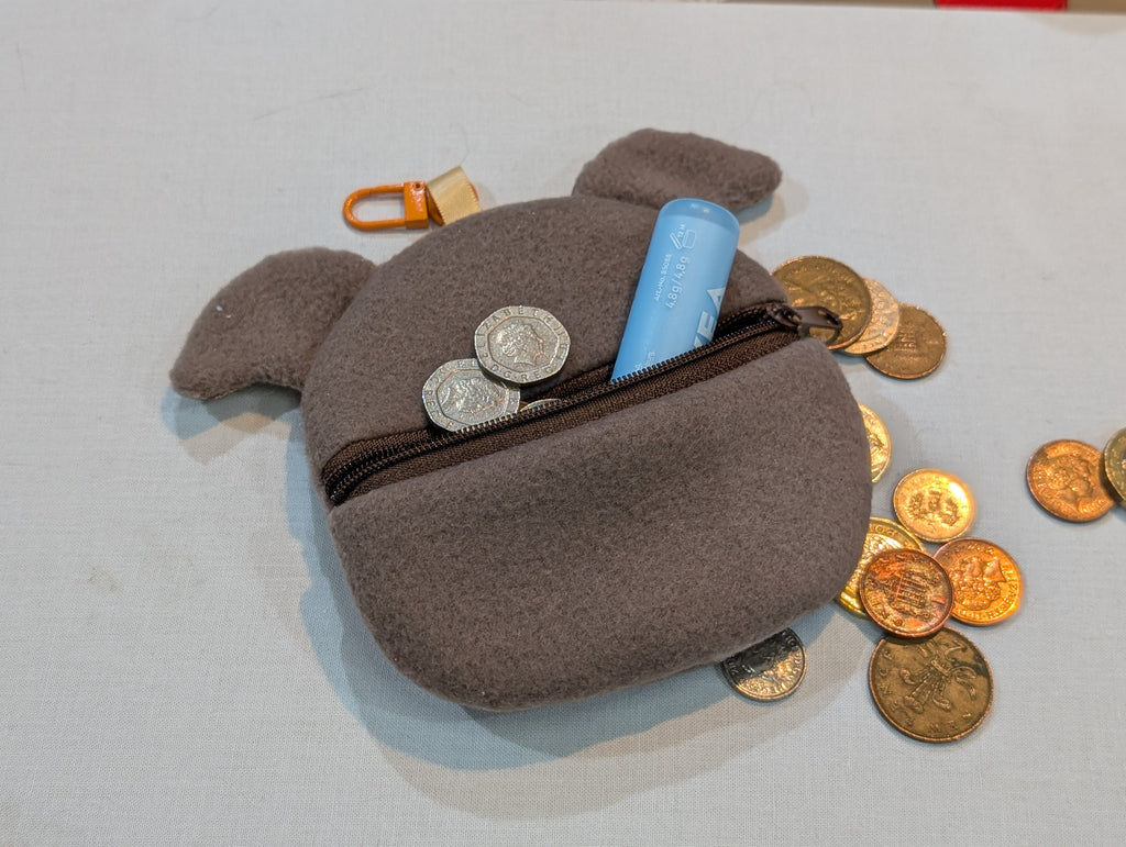 Puppy Zipper Purse