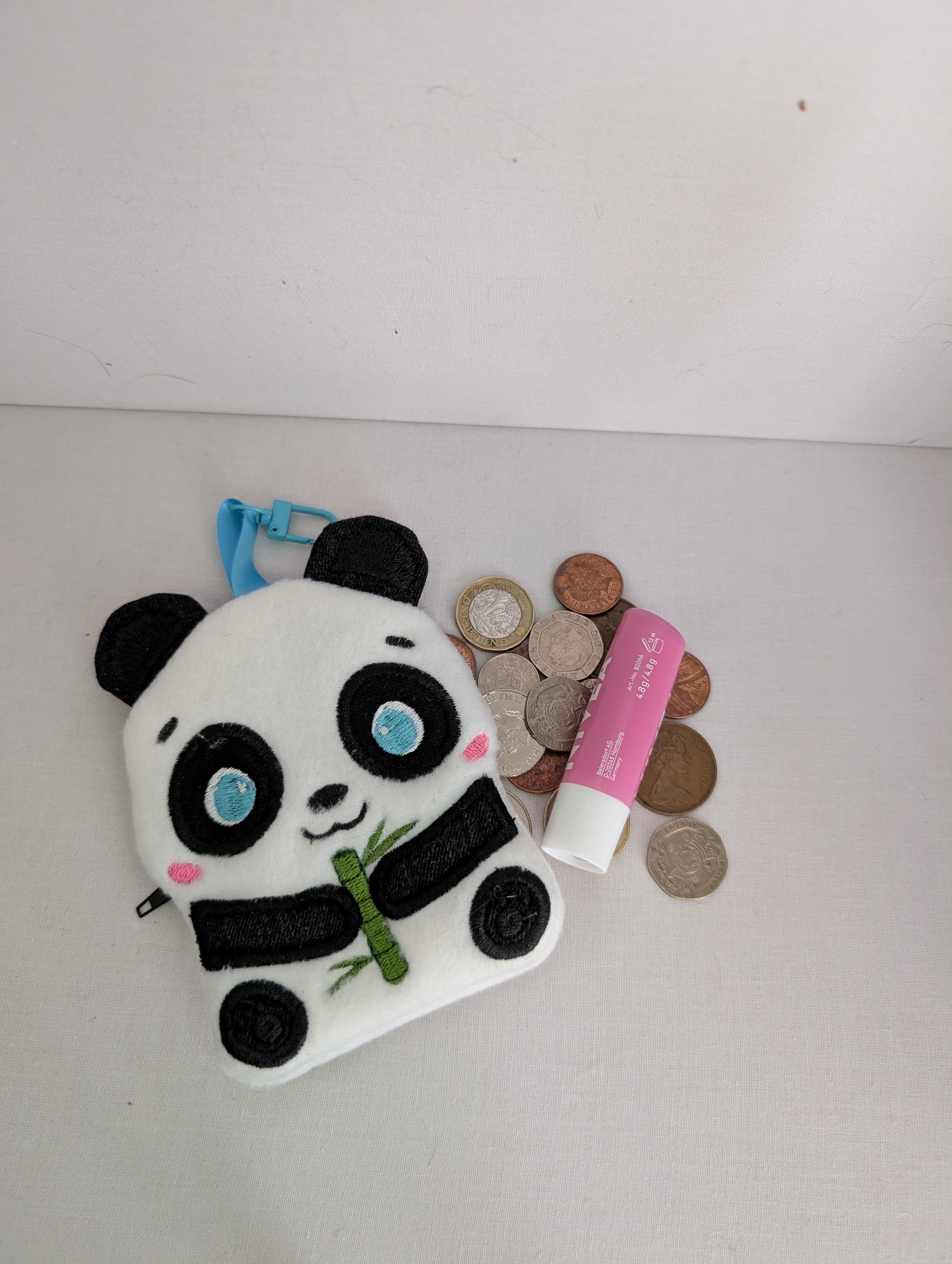 Cute Panda Zipper Purse - Large