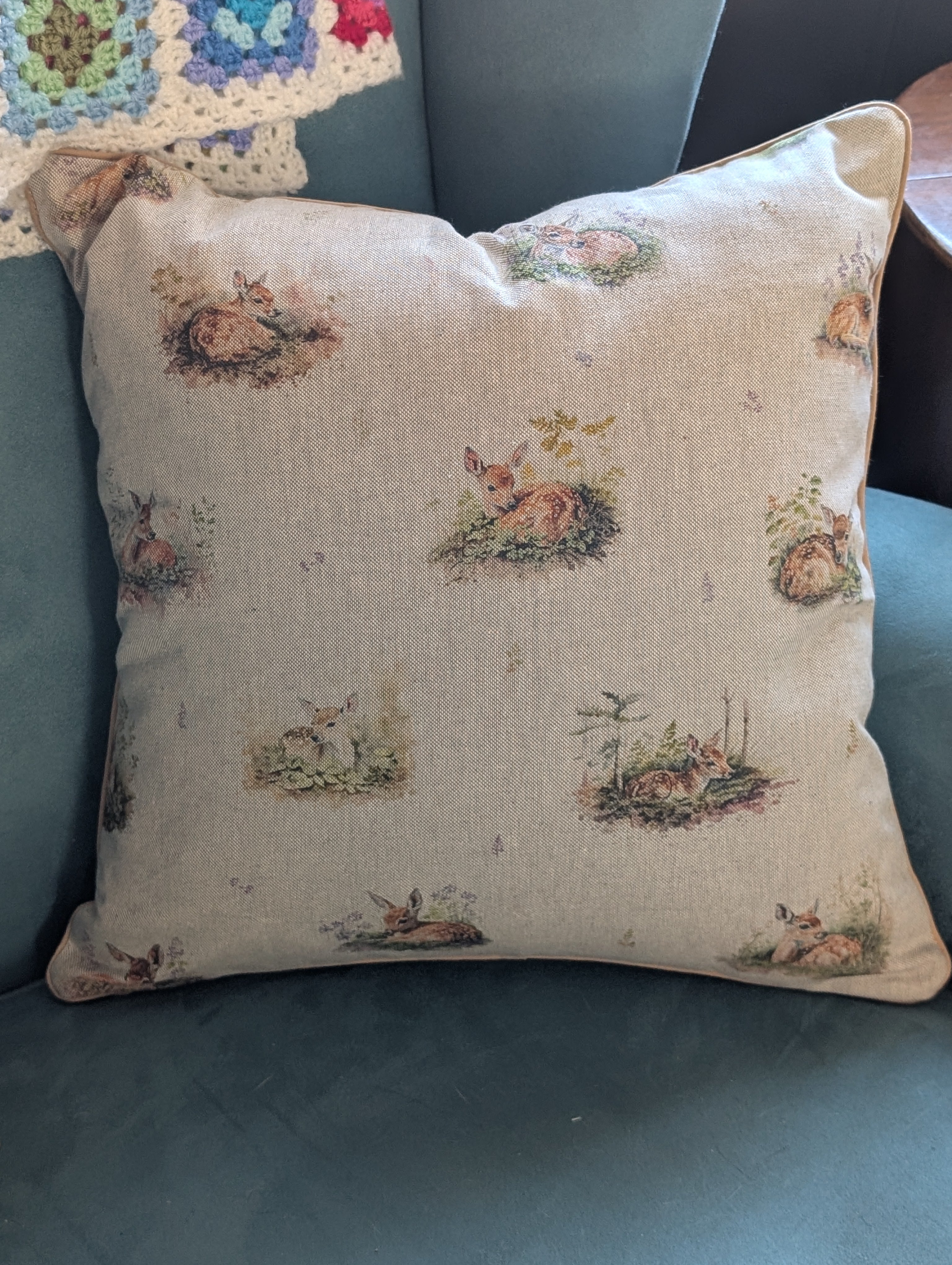 Handmade Decorative Deer Cushion – 18 x 18 inch