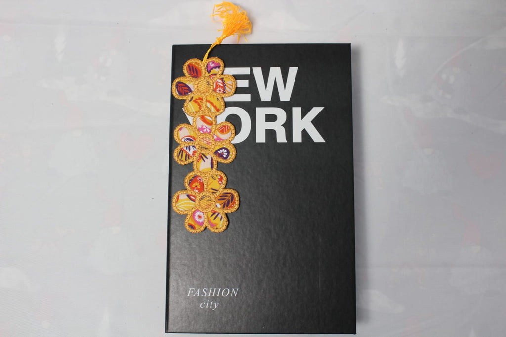 Upcycled Embroidered Bookmark