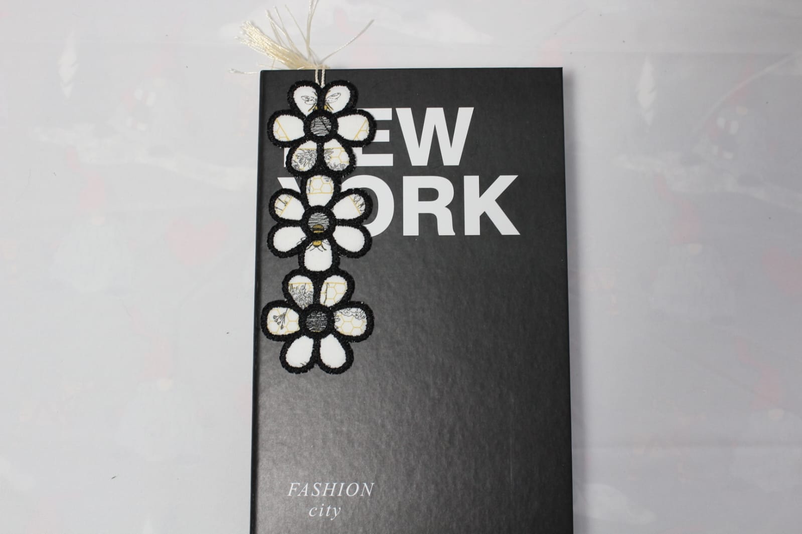 Upcycled Embroidered Bookmark
