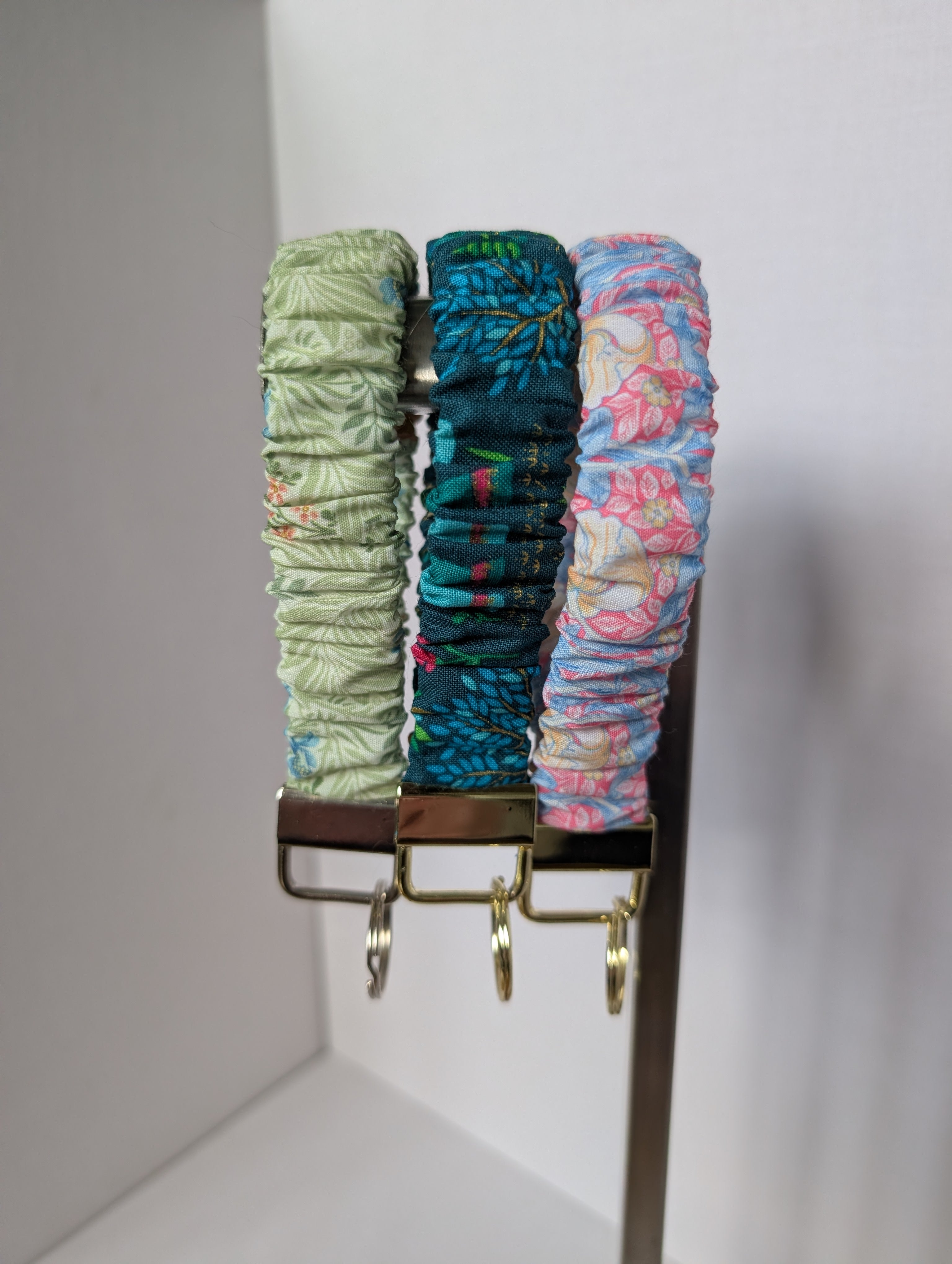 Upcycled Keyfob Scrunchie Wristlet