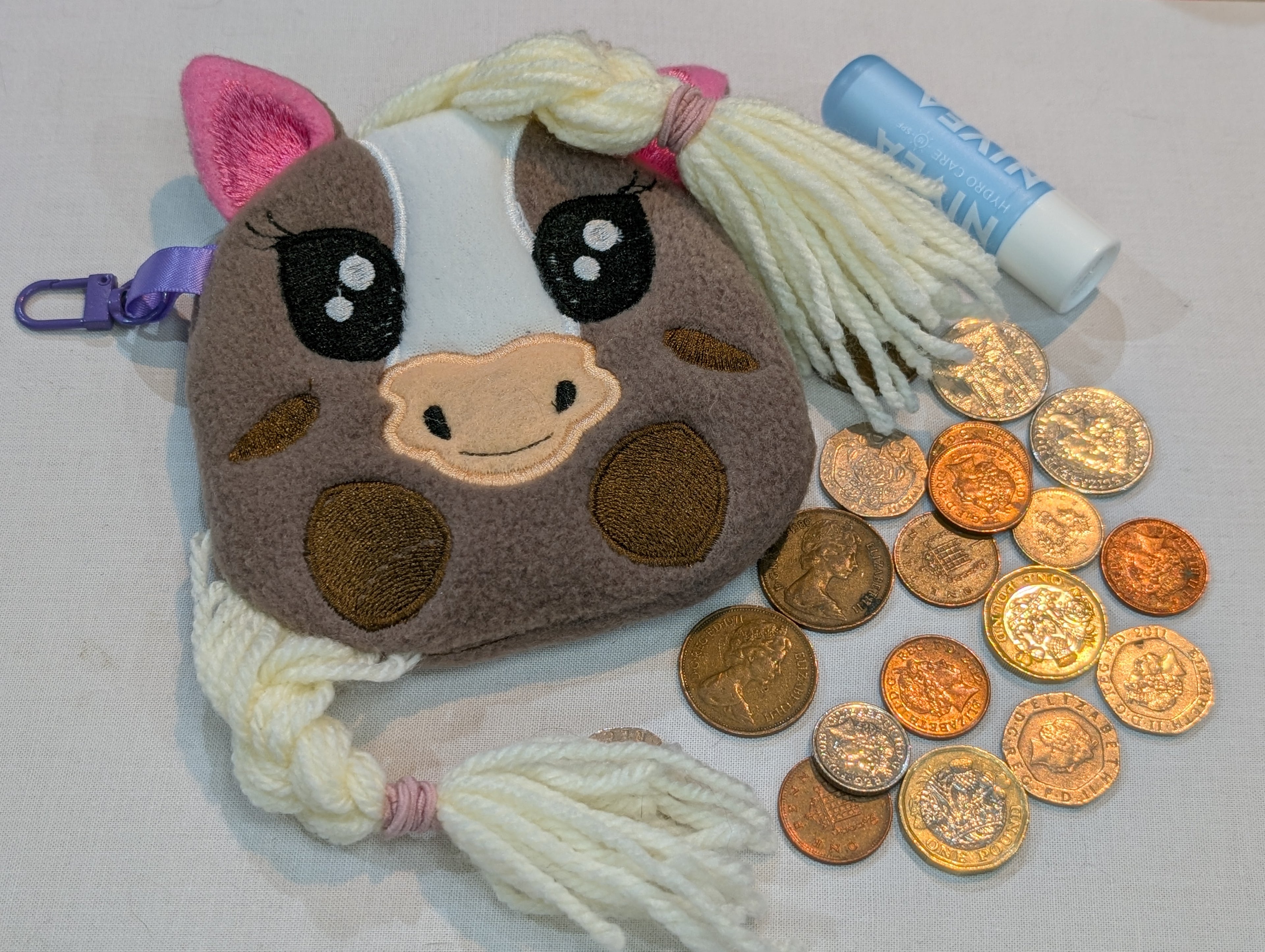 Charming Horse Zipper Purse