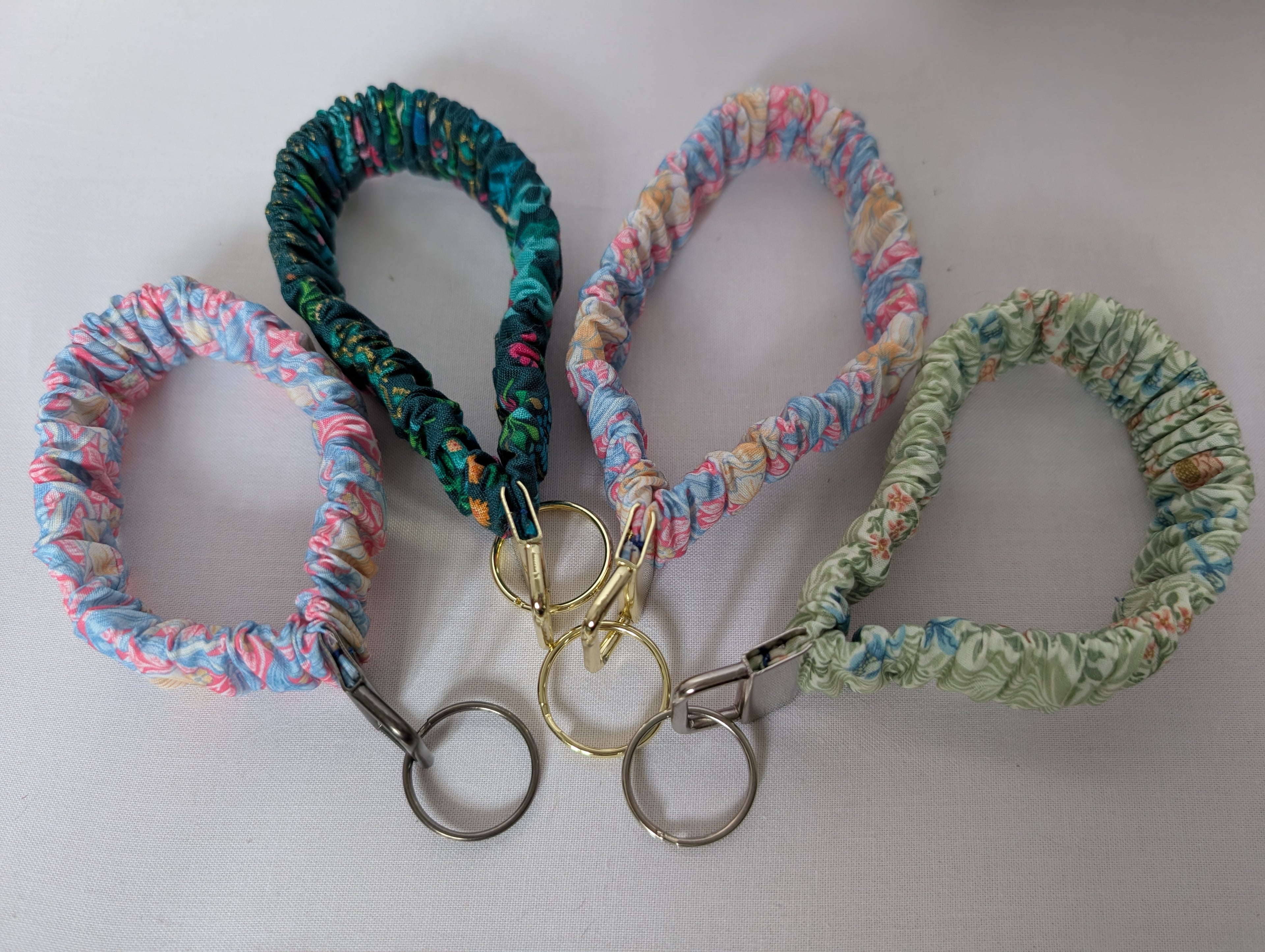 Upcycled Keyfob Scrunchie Wristlet